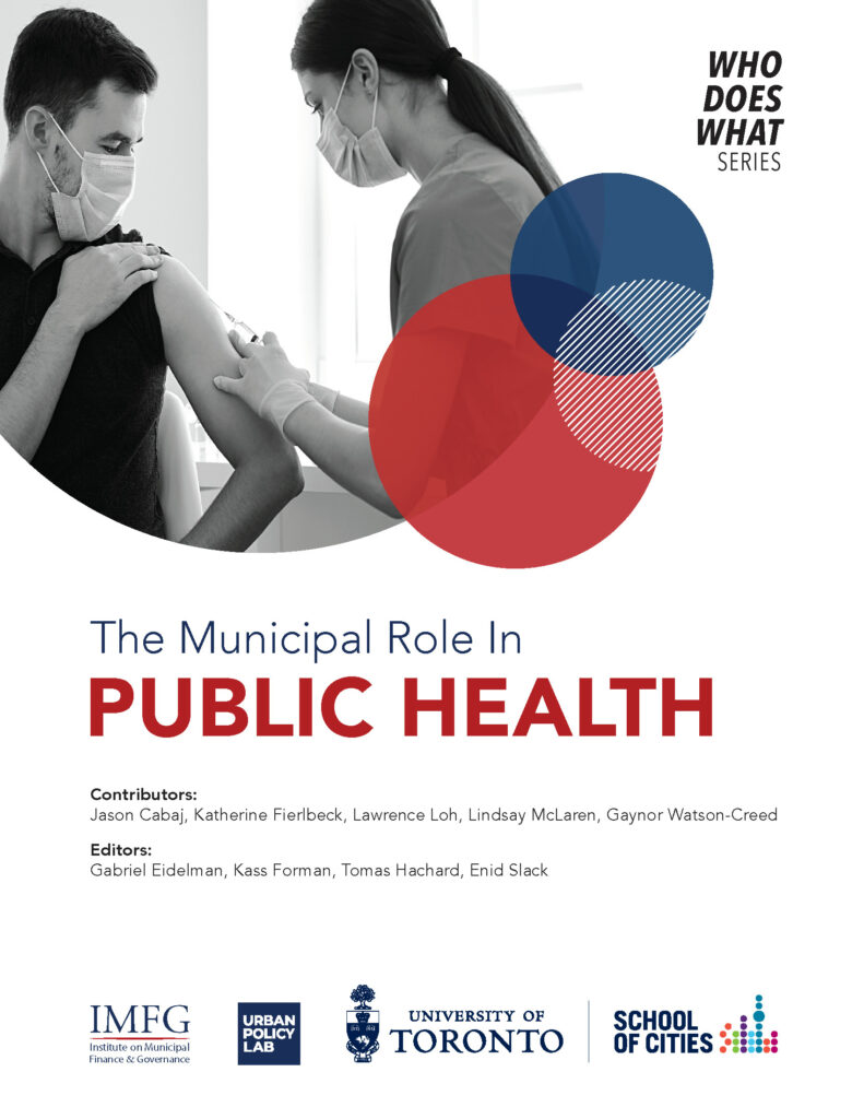 Cover of The Municipal Role in Public Health